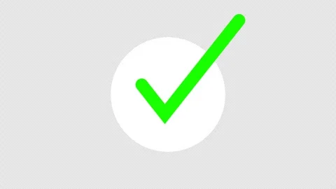Check-mark-in-round-shape Stock Footage 327698299
