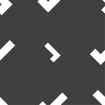 Check mark sign icon . Confirm approved symbol. Seamless pattern on a gray ba Stock Illustration