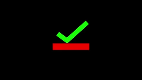 Check mark sign icon with loading bar animation.Video Loading animation wit.. Stock Footage 309758823