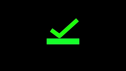 Check mark sign icon with loading bar animation.Video Loading animation wit.. Stock Footage 309758824