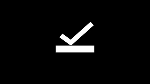 Check mark sign icon with loading bar animation.Video Loading animation wit.. Stock Footage 309758825