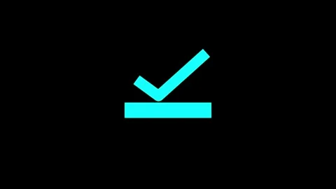 Check mark sign icon with loading bar animation.Video Loading animation wit.. Stock Footage 309758830