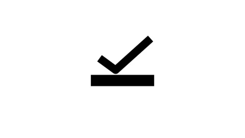 Check mark sign icon with loading bar animation.Video Loading animation wit.. Stock Footage 309758832