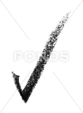 Check mark sketch Stock Photos