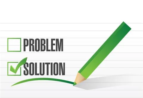 Check mark on solution illustration design 스톡 일러스트