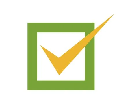 Check mark square logo icon Stock Illustration