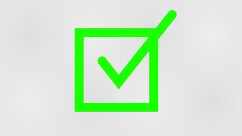 Check-mark-in-squre-box2 Stock Footage 327698315