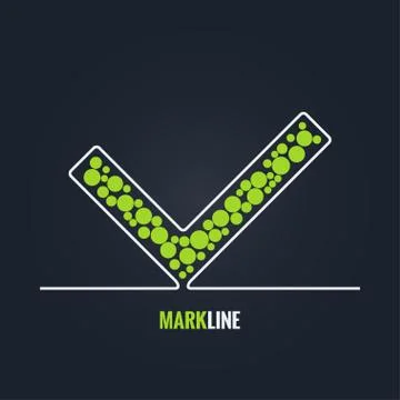 Check mark success background Stock Illustration