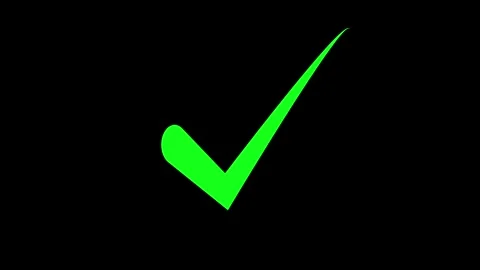 Check mark symbol. approved tick mark icon, success, correct concept.Check .. Stock-Footage 307291703