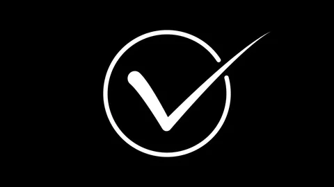 Check mark symbol. approved tick mark icon white background. Tick mark icon.. Stock Footage 327757011
