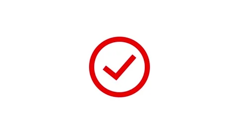 Check mark symbol for correct selection and completed checklist Stock Footage 331301491