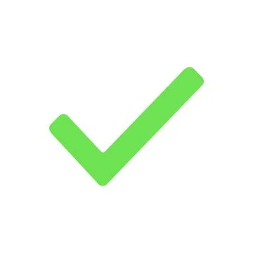 Check mark symbol icon tick vector illustration choice vote. Correct check ma Stock Illustration