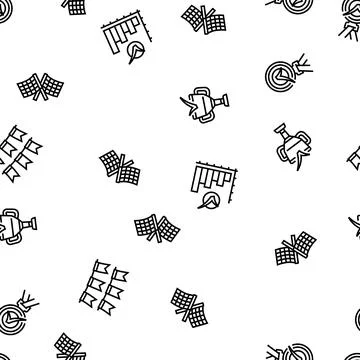 Check mark tick ok seamless pattern vector Stock Illustration