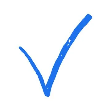 Check Mark Tick Symbol Correct Choice Doodle Hand Drawn Vector Graphic Illu.. イラスト素材