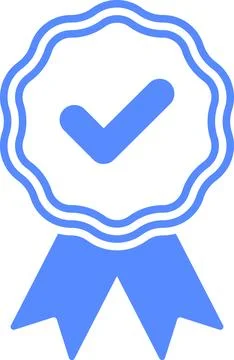 Check mark tick verification icon symbol vector. Verified check mark badge Stock Illustration