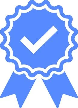 Check mark tick verification icon symbol vector. Verified check mark badge Stock Illustration