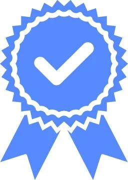 Check mark tick verification icon symbol vector. Verified check mark badge Stock Illustration
