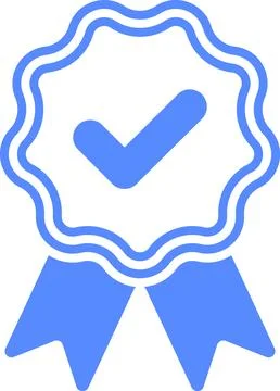 Check mark tick verification icon symbol vector. Verified check mark badge Stock Illustration