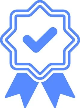 Check mark tick verification icon symbol vector. Verified check mark badge Stock Illustration