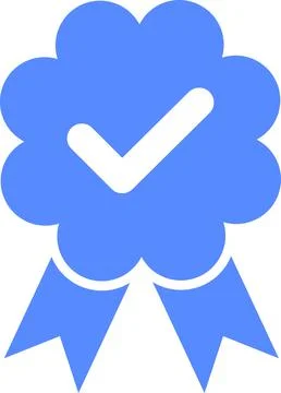 Check mark tick verification icon symbol vector. Verified check mark badge Stock Illustration