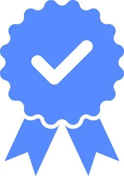Check mark tick verification icon symbol vector. Verified check mark badge Stock Illustration