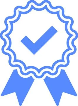 Check mark tick verification icon symbol vector. Verified check mark badge Stock Illustration