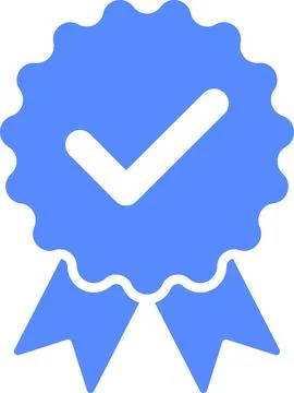 Check mark tick verification icon symbol vector. Verified check mark badge Stock Illustration
