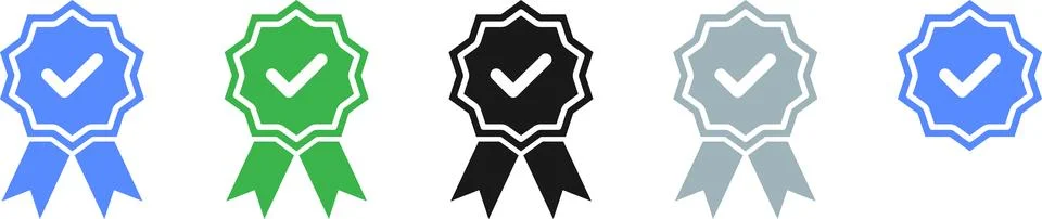 Check mark tick verification icon vector Stock Illustration
