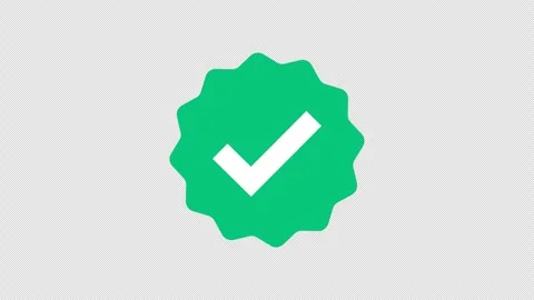 Check mark on transparent background with alpha channel. 스톡 동영상 340772291