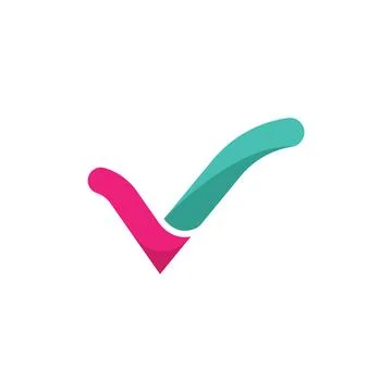 Check mark vector element concept design template Stock Illustration