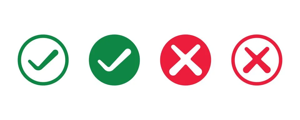 Check mark vector icon, Checkmark Illustration. Ilustração Stock