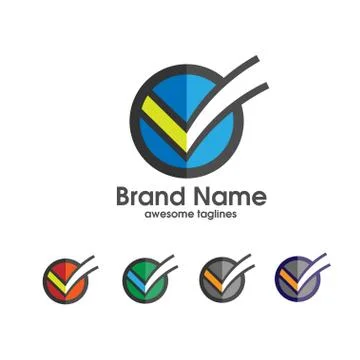 Check mark vector icon Stock Illustration