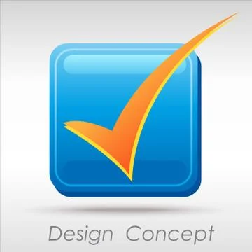 Check mark - vector Stock Illustration