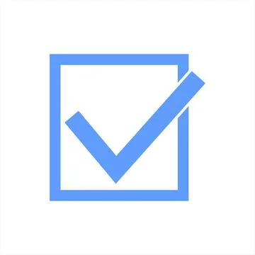 Check Mark Verified Vector Icon Illustrazione stock