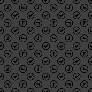 Check mark web icon. flat design. Seamless pattern. Stock Illustration
