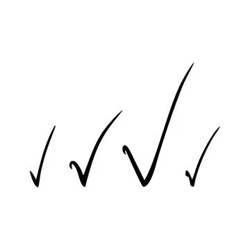 Check marks are signs Stock Illustration