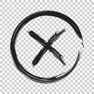 Check marks cross, no, wrong icon. Business concept vector illustration on is 스톡 일러스트
