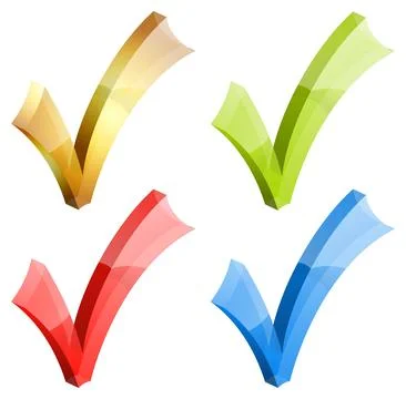 Check Marks Stock Illustration