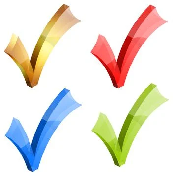 Check Marks Stock Illustration