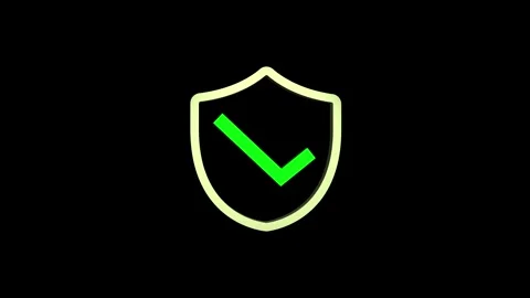 Check marks, isolated tick symbols.Yes or correct sign 3d animation. Stock Footage 302237342