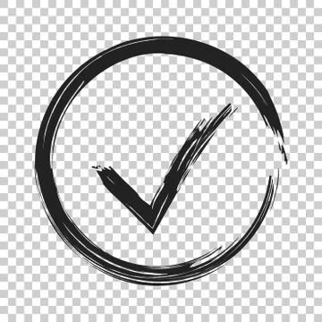 Check marks ok, accept icon. Business concept vector illustration on isolated Stock Illustration