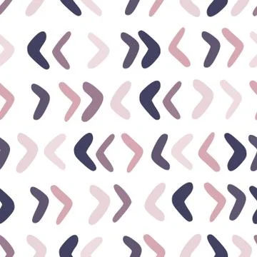 Check marks seamless pattern isolated on white background. Abstract doodle li Illustrazione stock