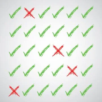 Check marks symbol Stock Illustration