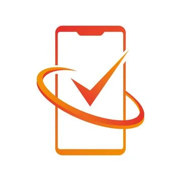 Check mobile logo design template vector. Mobile Repair Logo icon. Mobile App Lo Stock Illustration