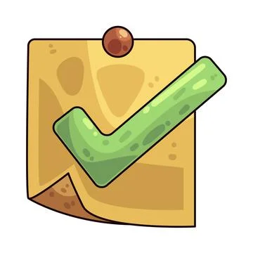 Check note illustration 스톡 일러스트