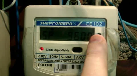 Check of operating modes of the electric counter Video stock 11710055