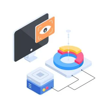 Check out this isometric illustration featuring modern colorful school Illustrazione stock
