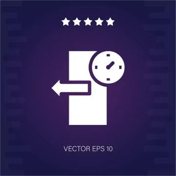 Check out vector icon Illustrazione stock