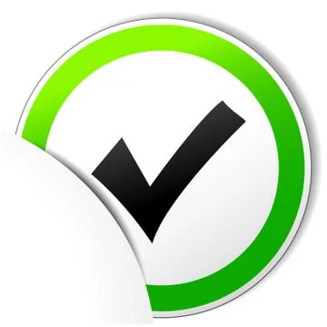 Check paper icon Stock Illustration