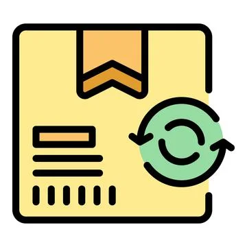 Check parcel icon vector flat Stockillustratie